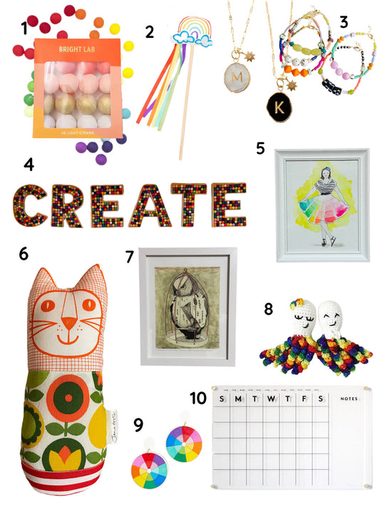 Rainbow Crayon Studio Space Decor - Shop the Etsy Feature