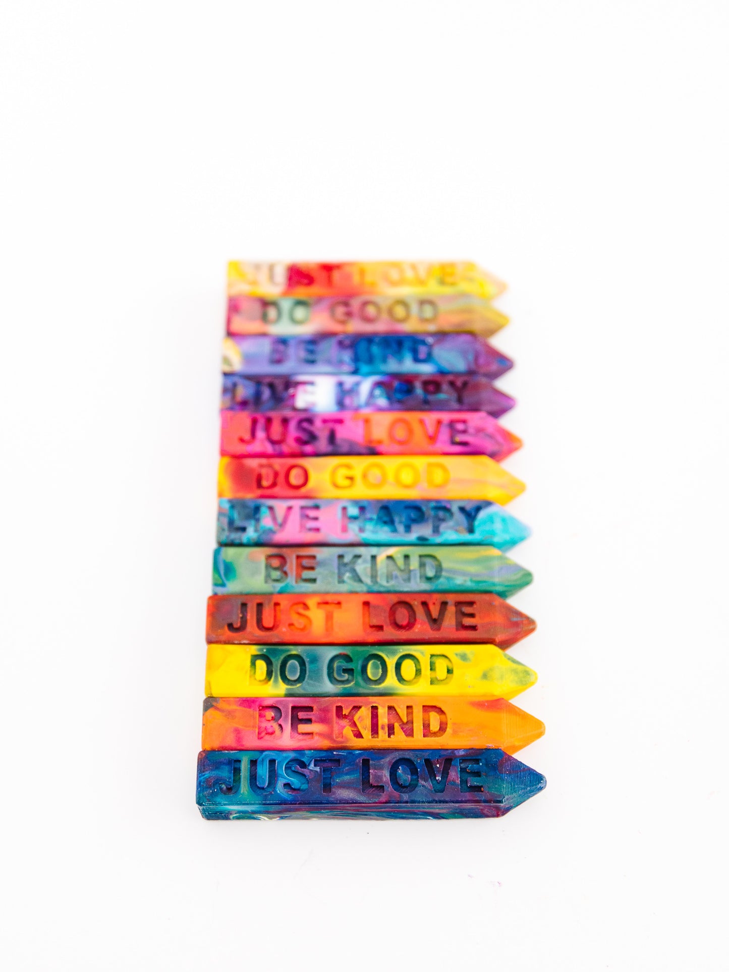 Customized Crayons from Art 2 the Extreme® the Original Rainbow Crayon® gifts for kids - 4Pk set of Kindness Crayons - Stocking Stuffers for kids