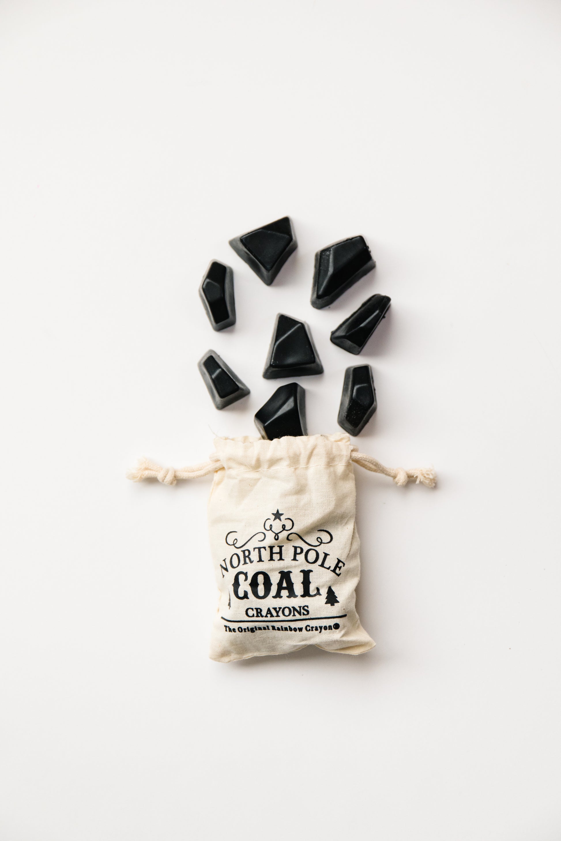 Kids Stocking Stuffer Crayons - Black Coal Crayons by Art 2 the Extreme® The Original Rainbow Crayon® - 7 Mini Coal Crayons in gift bag kids gift