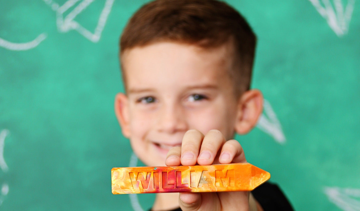 Rainbow crayon customized name Crayon Stix are multicolored crayon gifts for kids created by Art 2 the Extreme® The Original Rainbow Crayon®. Personalized gift idea for kids.