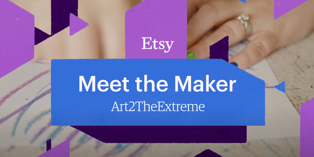 Meet Nicole Lewis of Etsy shop Art2theExtreme. Nicole took her art background and turned it into a thriving business. Her goal was to make art accessible to everyone and allow everyone to unleash their inner artist. 