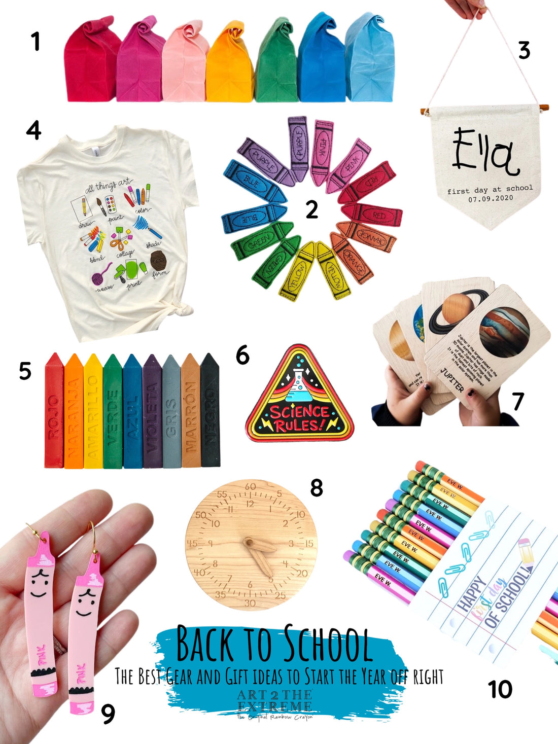 Back To School Gifts For Kids: Best Gifts For The First Day – Art 2 the  Extreme® - The Original Rainbow Crayon®