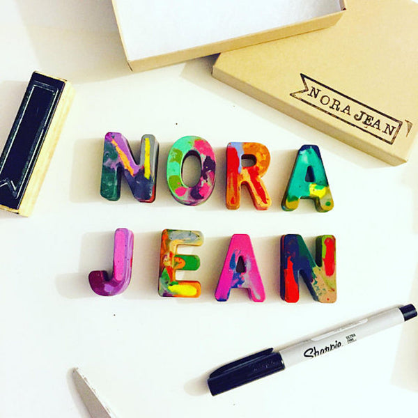 Nora Jean name crayon set