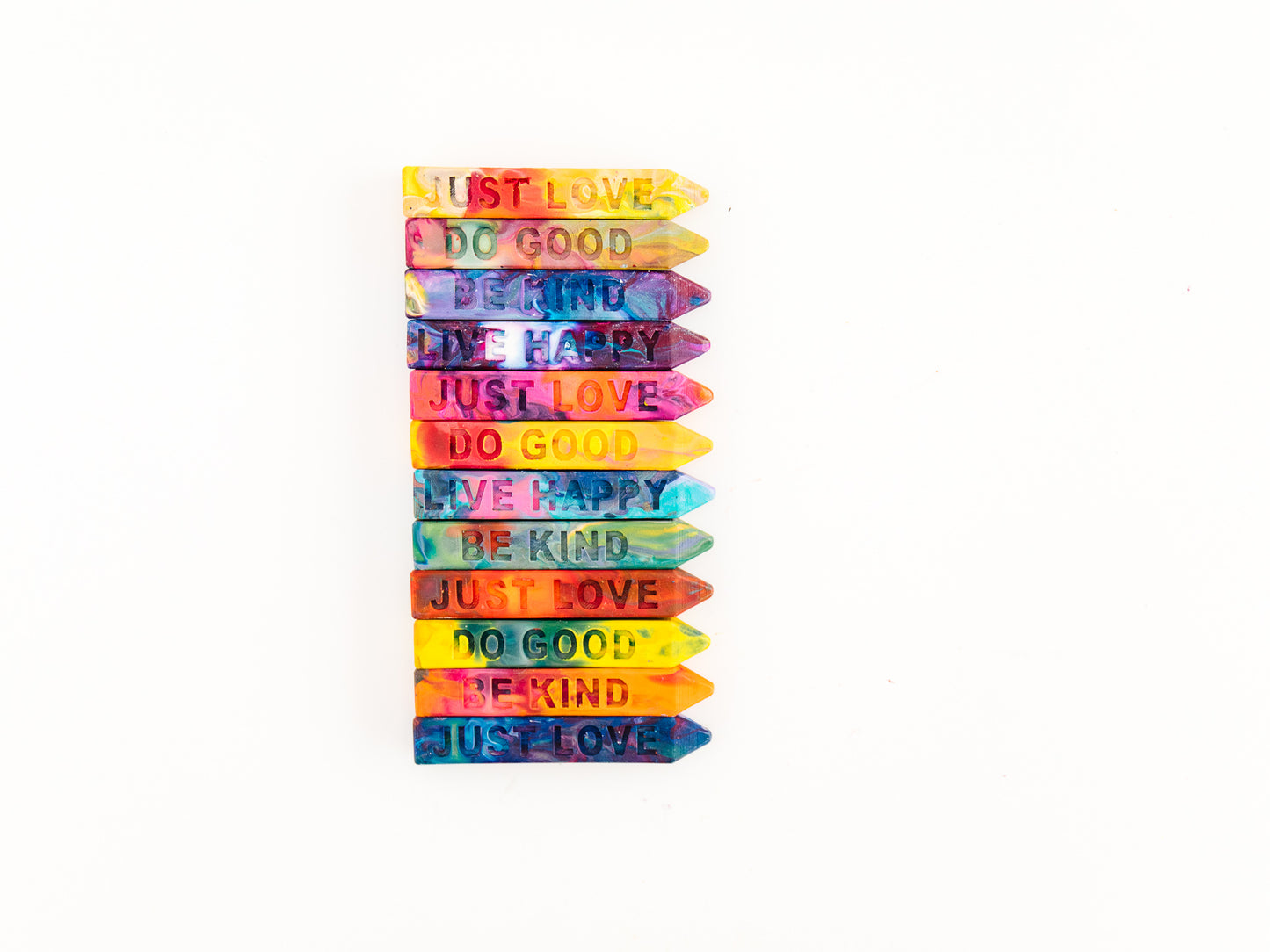 Customized Crayons from Art 2 the Extreme® the Original Rainbow Crayon® gifts for kids - 4Pk set of Kindness Crayons - Stocking Stuffers for kids