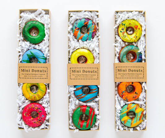 Donut Crayons - Food Crayons Mini Donut Original Rainbow Crayon® Gift Set from Art 2 the Extreme®