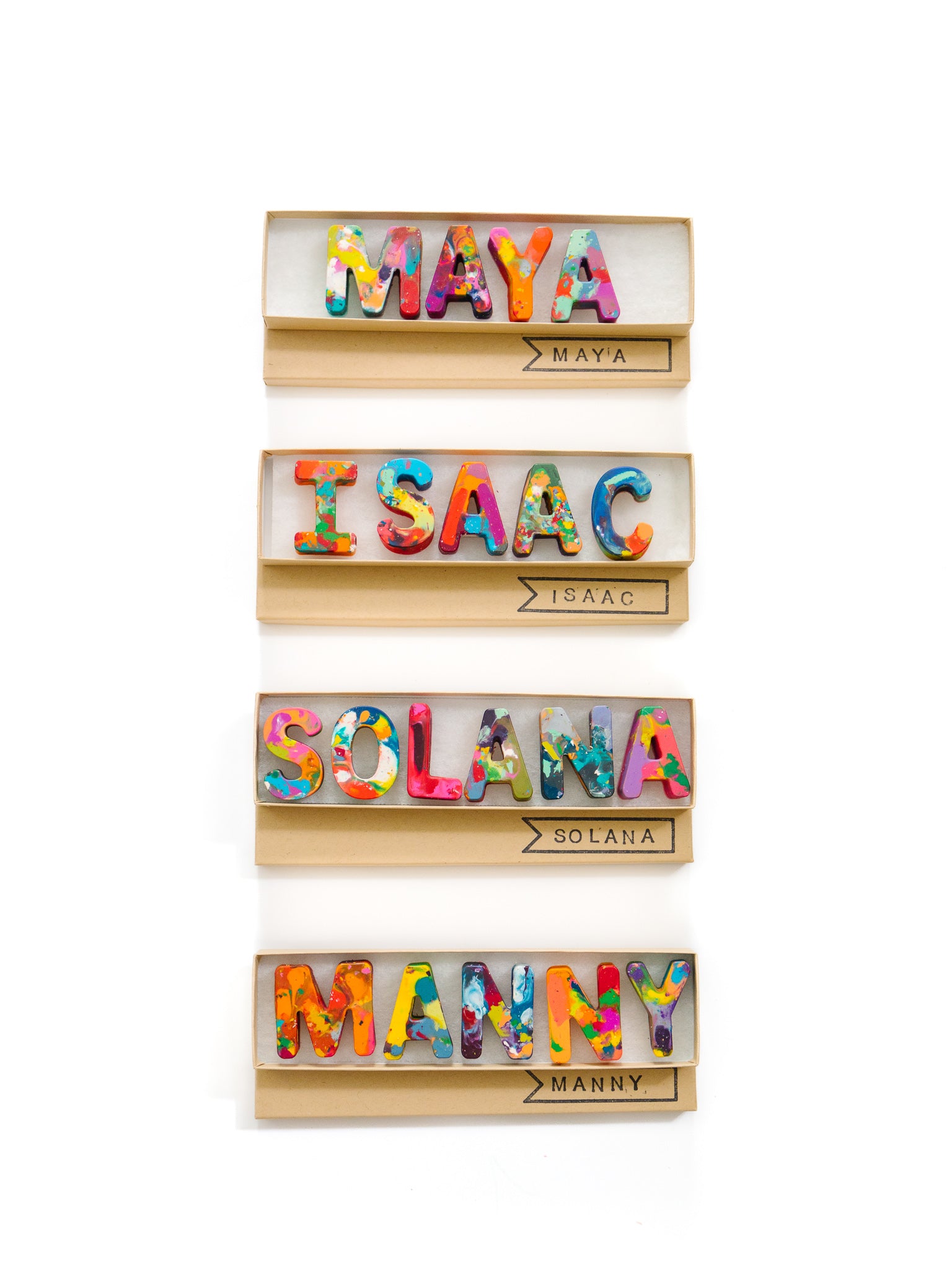 Personalized Crayons for Children Crayon Name Set, Custom Alphabet