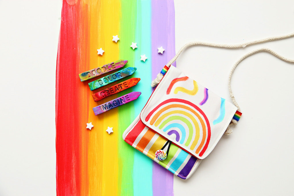 Rainbow Crayon Purse - Original Rainbow Crayon® Rainbow Crayon Purse - Kids Arts and Craft Supplies Crayons